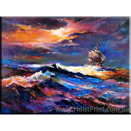 Картины море, Морской пейзаж, ART: MOR777178, , 168.00 грн., MOR777178, , Морской пейзаж картины